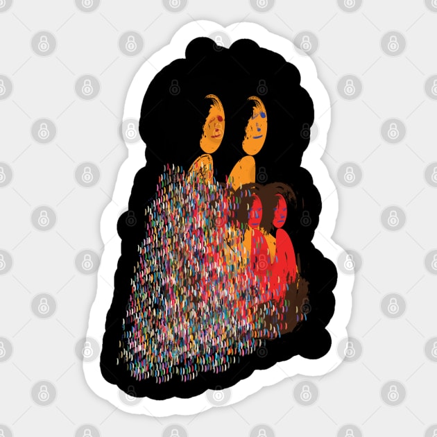 Family Colorful design Sticker by DELQABEL